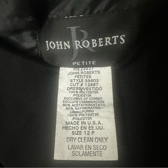 Vntg Y2K Little Black Sheath Dress 12P Minimalist Office Siren Classy Timeless - Picture 6 of 7